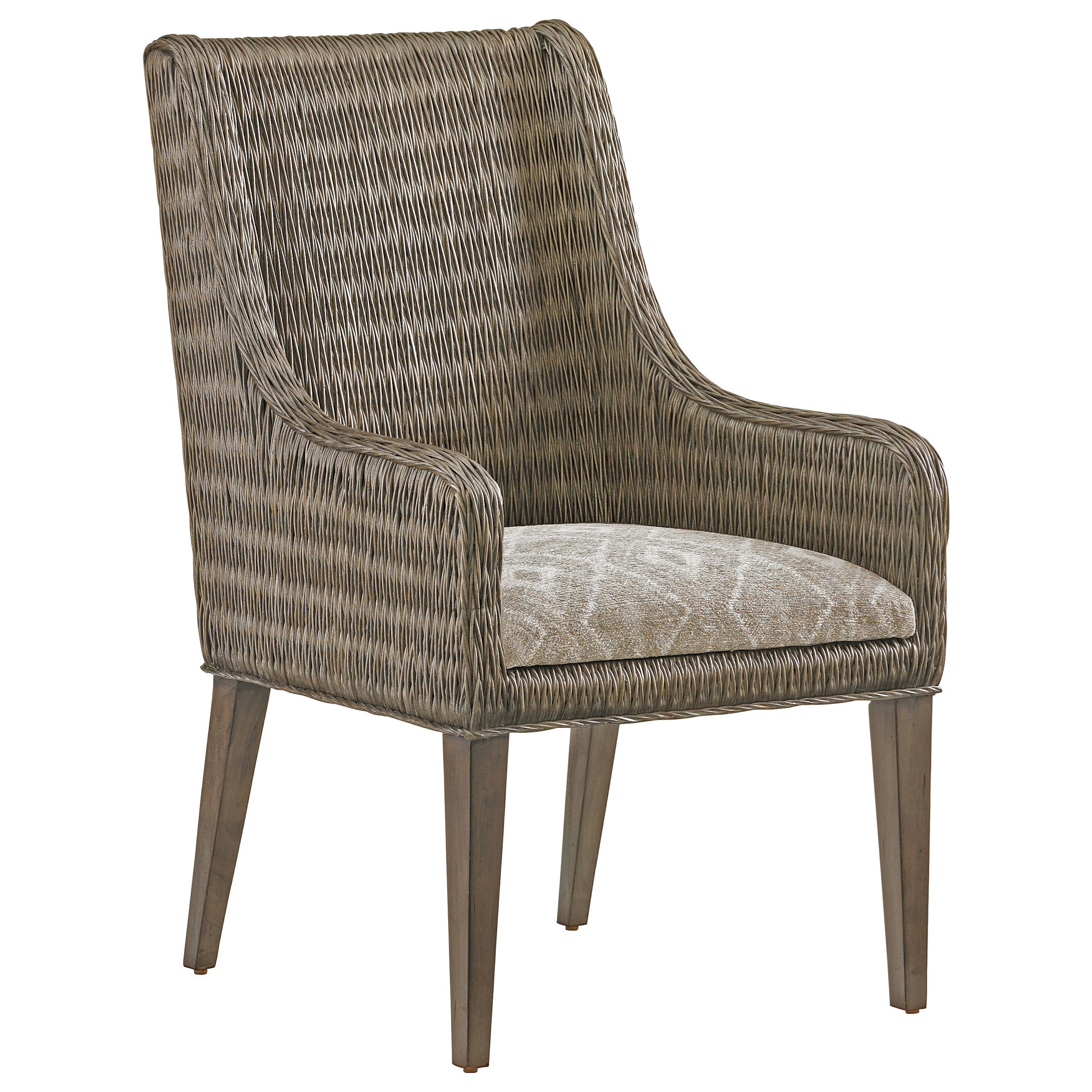 Tommy Bahama Home Cypress Point 562883 Brandon Woven Rattan Arm Chair